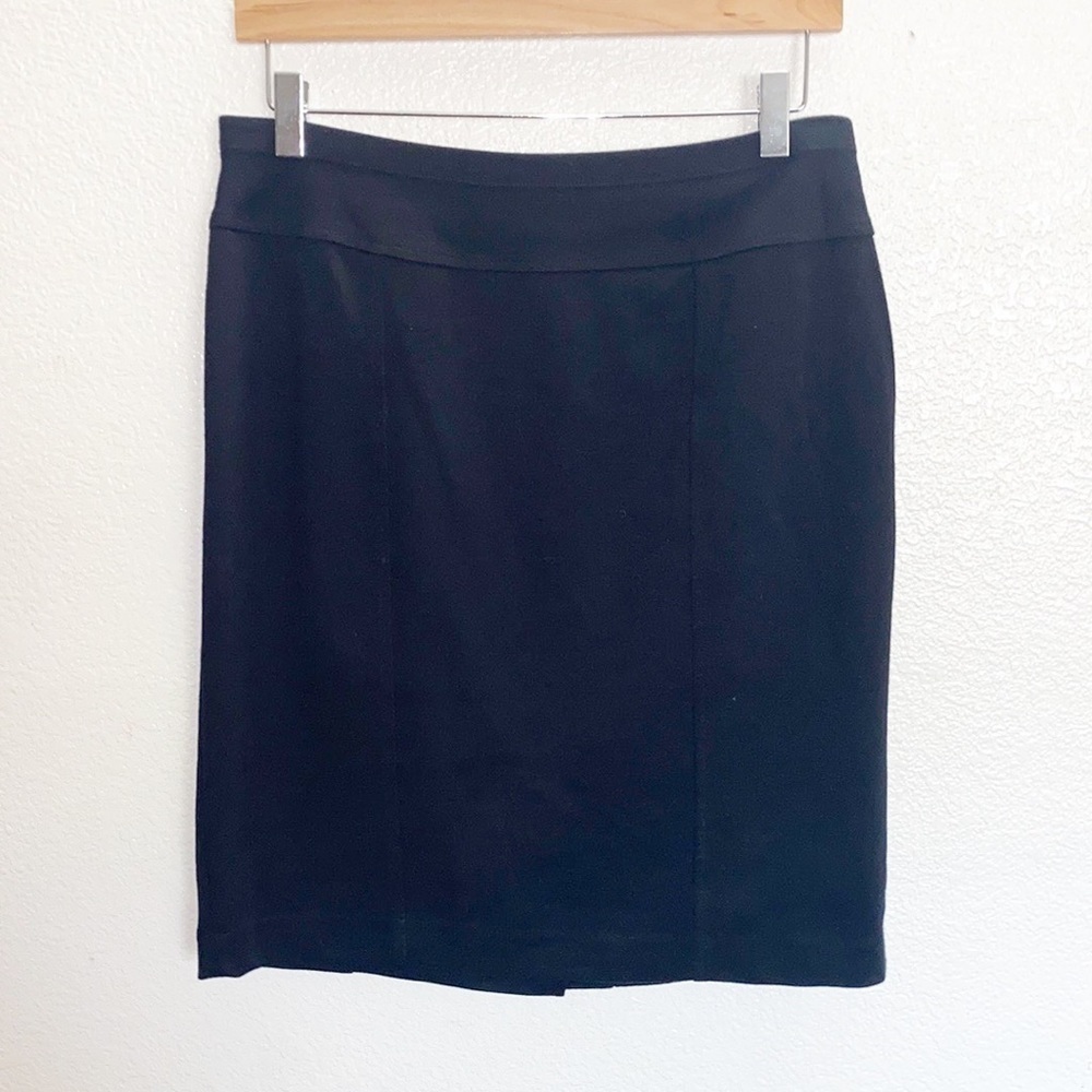 Ellen Tracy Black Fitted Bodycon Pencil Skirt